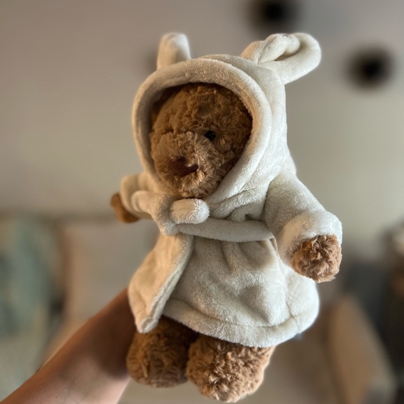 Jellycat Bathrobe Bartholomew Bear - Authentic & NWT! - Picture 3 of 6